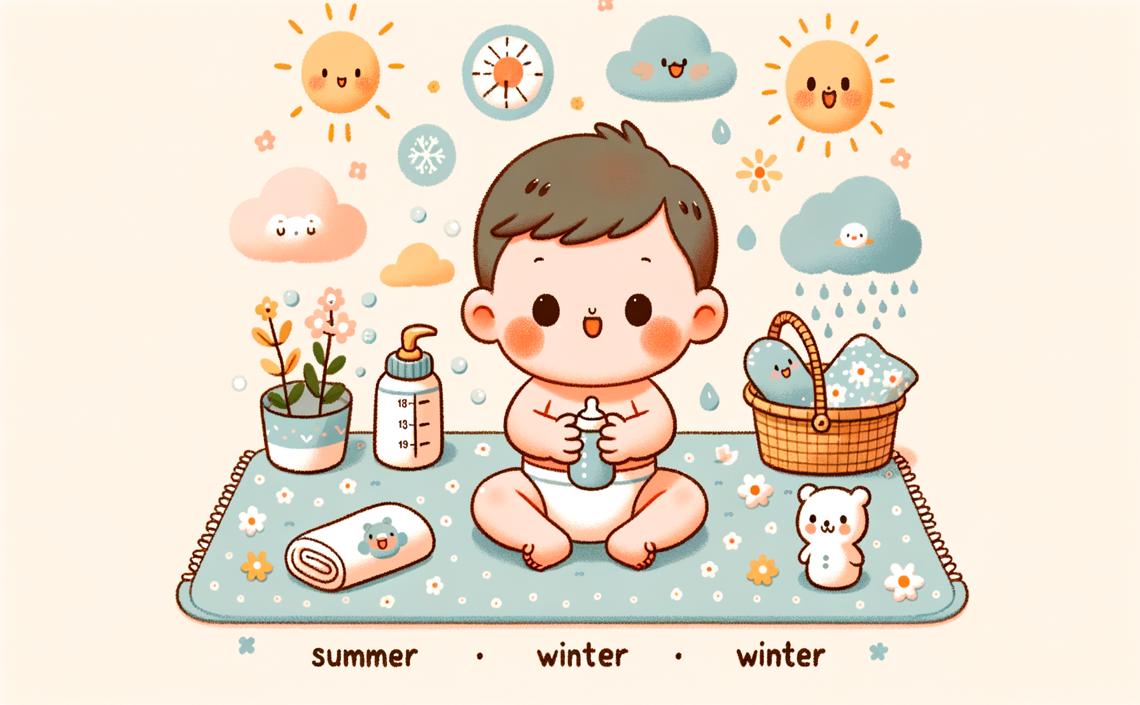 {季節照護新生兒：夏冬季的實用照護要點，讓寶寶舒適成長}