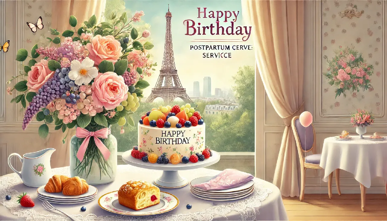 巴黎浪漫月子服務,翠蓮司康與水果蛋糕的甜蜜祝福