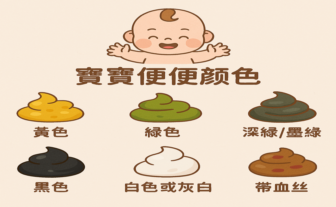 寶寶便便顏色正常嗎?一張表看懂 6 種情況|愛月嫂