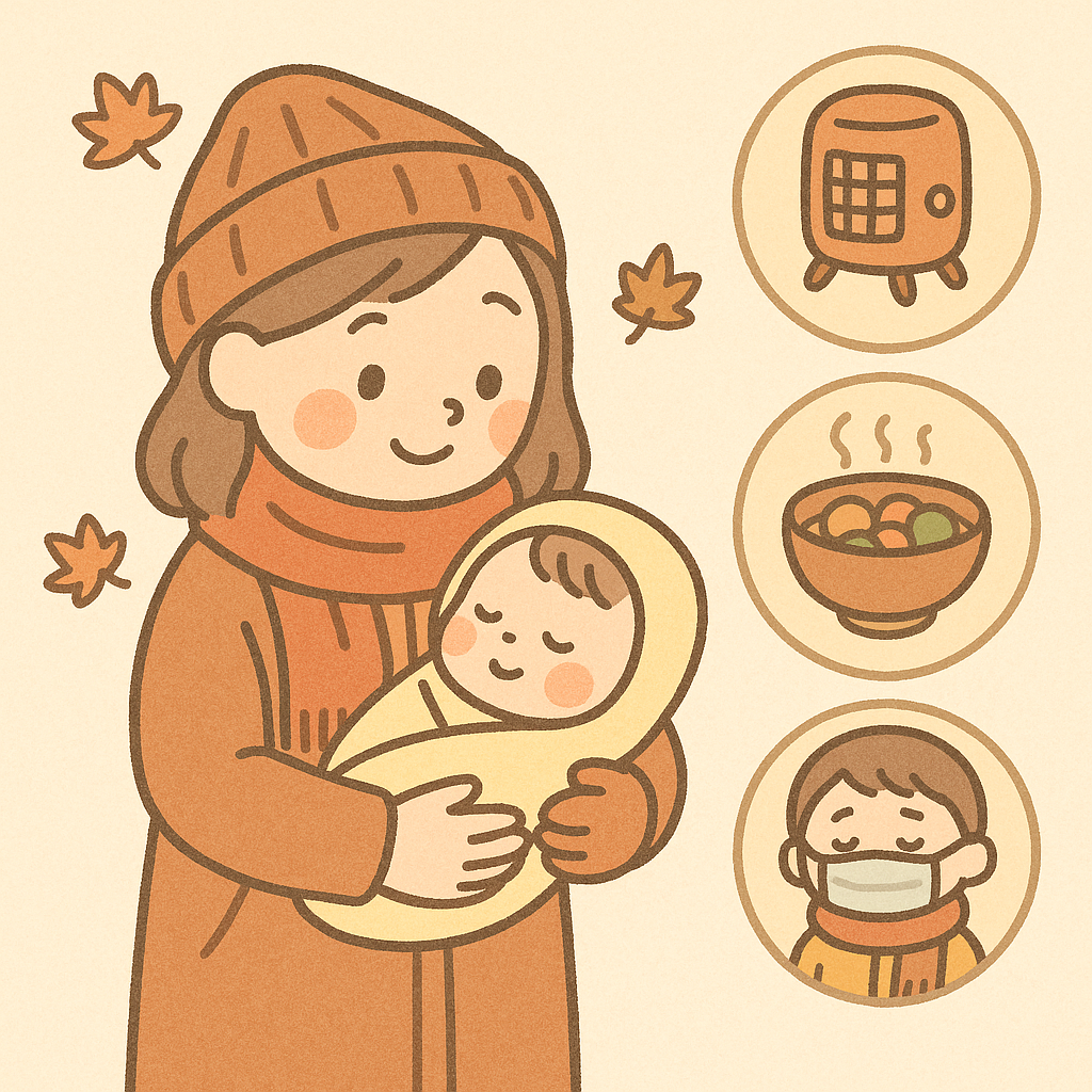 季節照護實用指南:新生兒與幼兒在秋冬的保暖、飲食與預防常見疾病