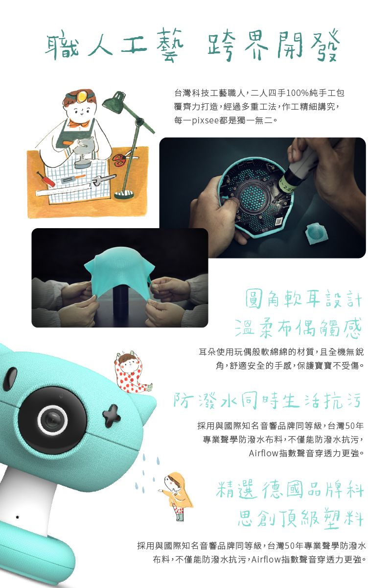 Pixsee Play and Friends 1080P 500萬畫素AI智慧寶寶攝影機/監視器